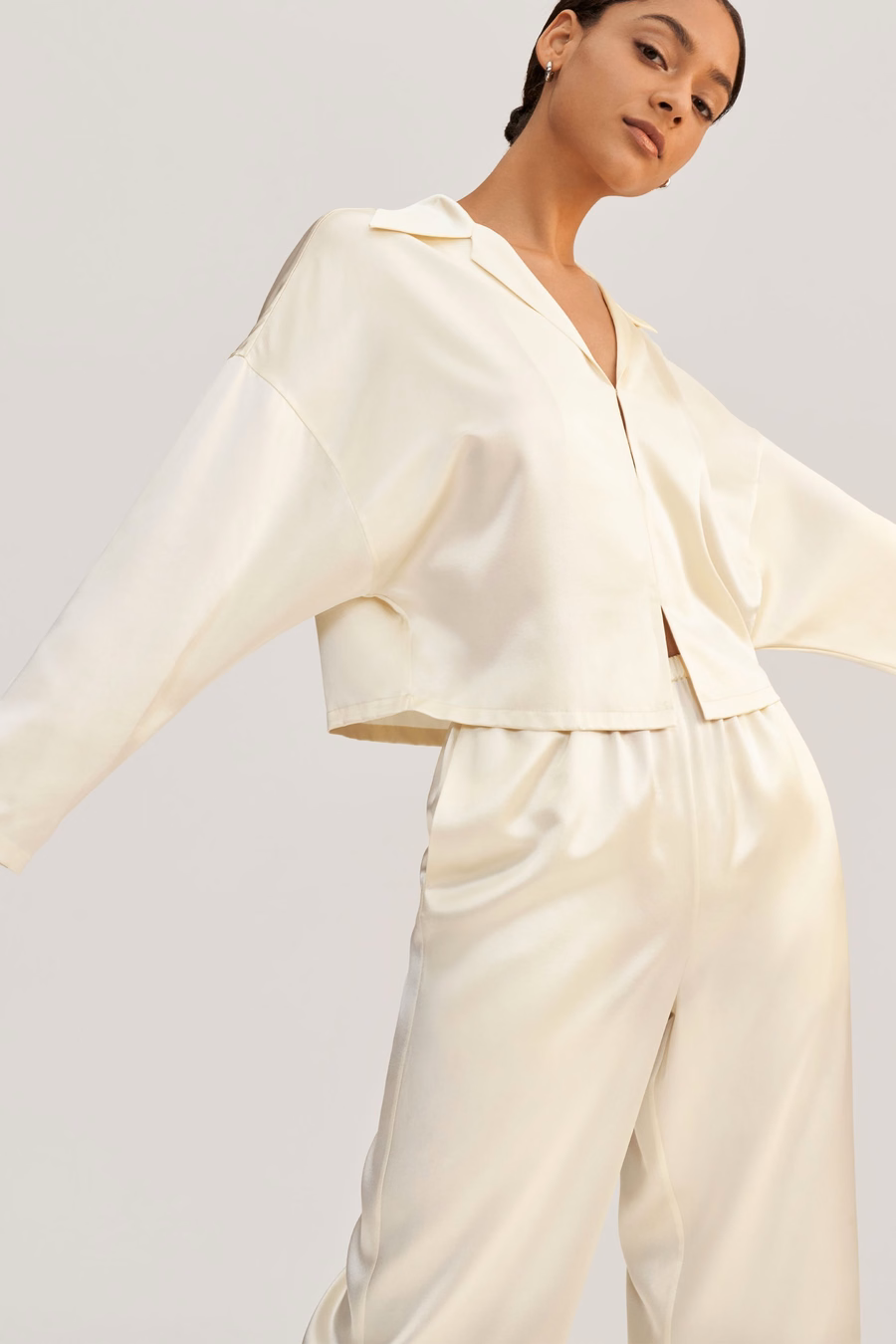 Jasmine Silk Pullover Pajama Set