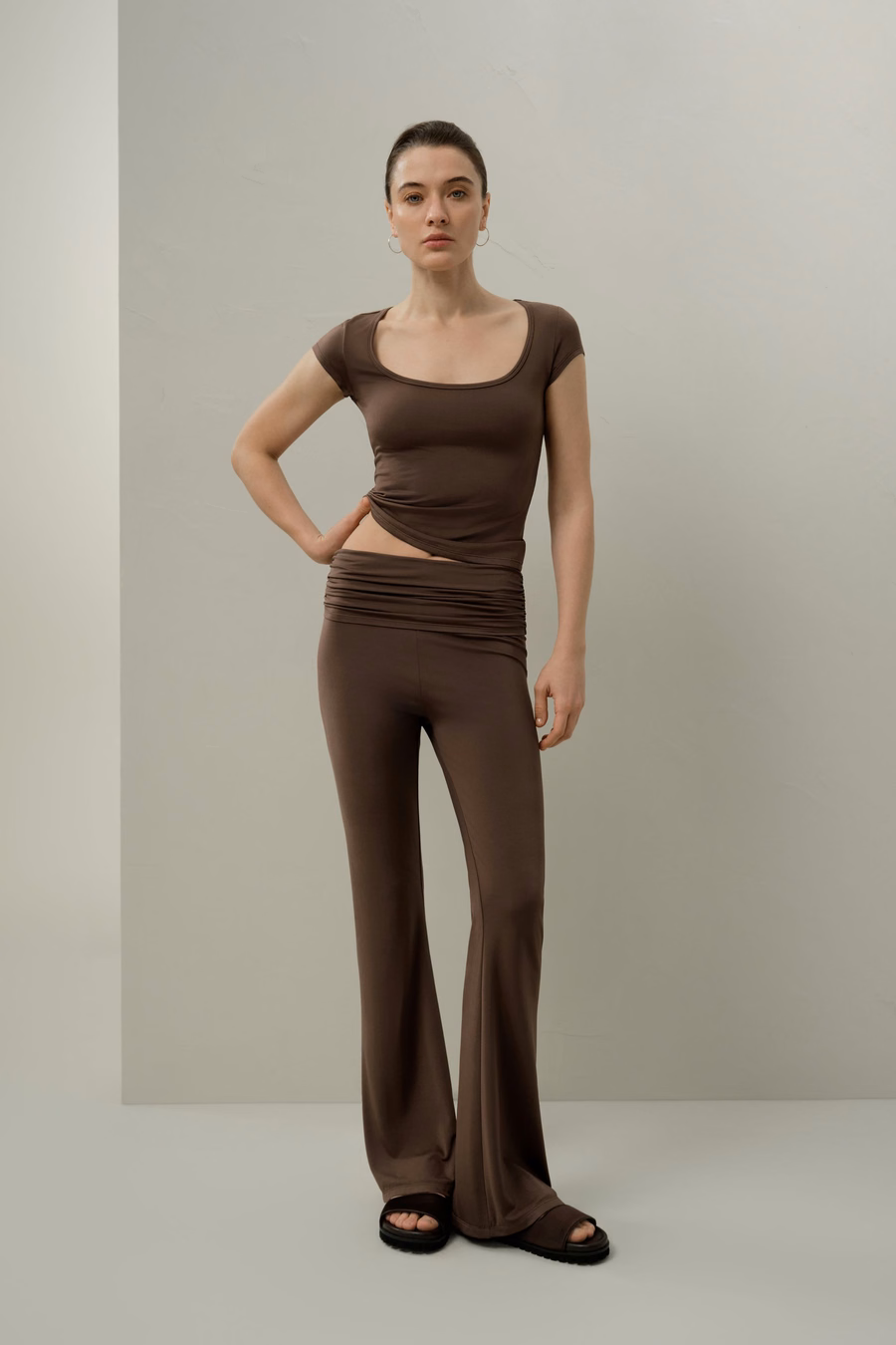 Silk Breeze Jersey Scoop Neck Tee