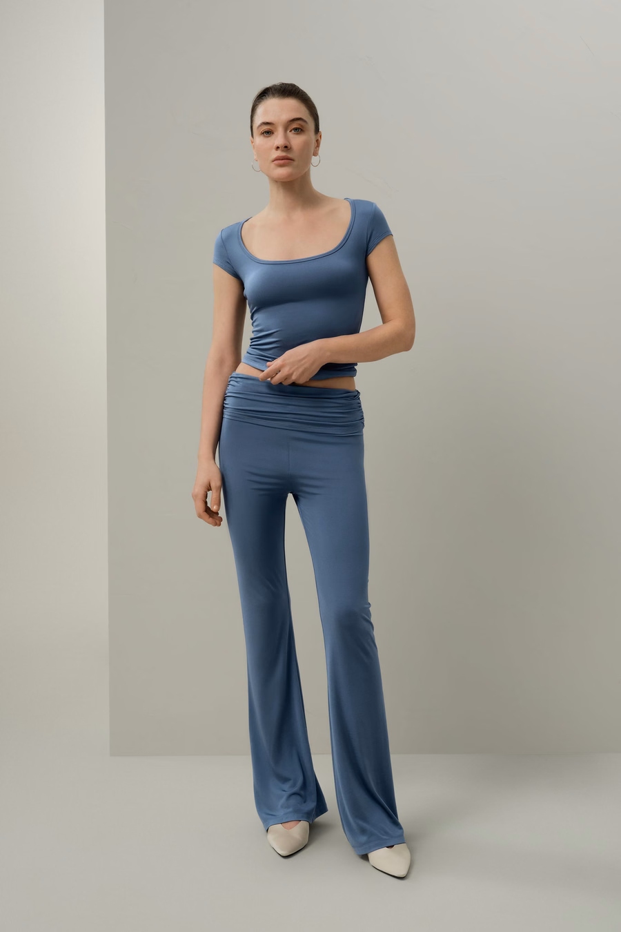 Silk Breeze Jersey Scoop Neck Tee