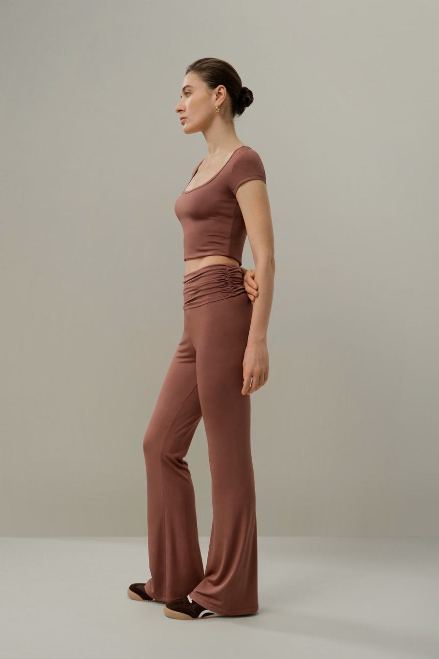 Silk Breeze Jersey Fluid Flare Pants