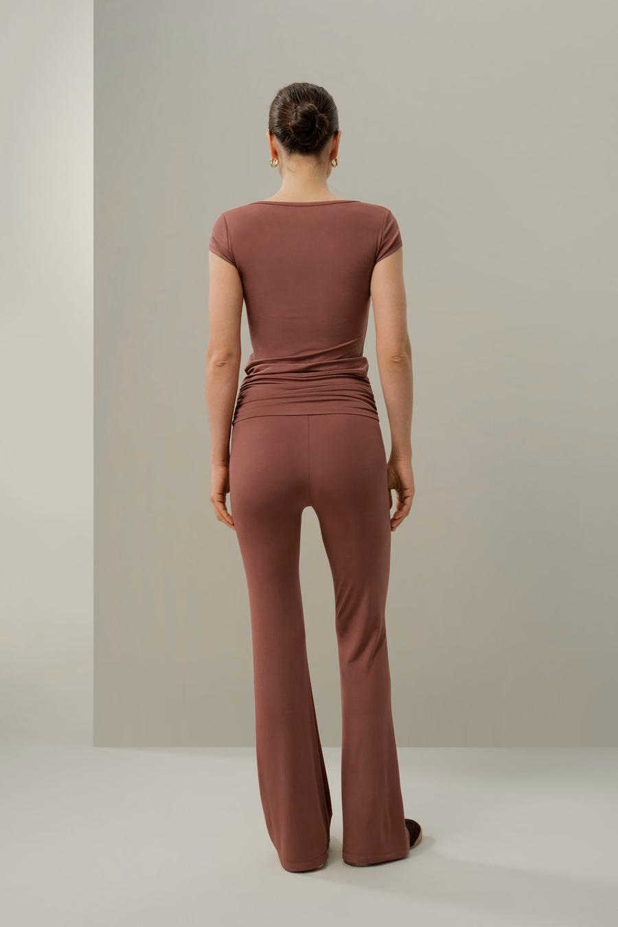 Silk Breeze Jersey Fluid Flare Pants