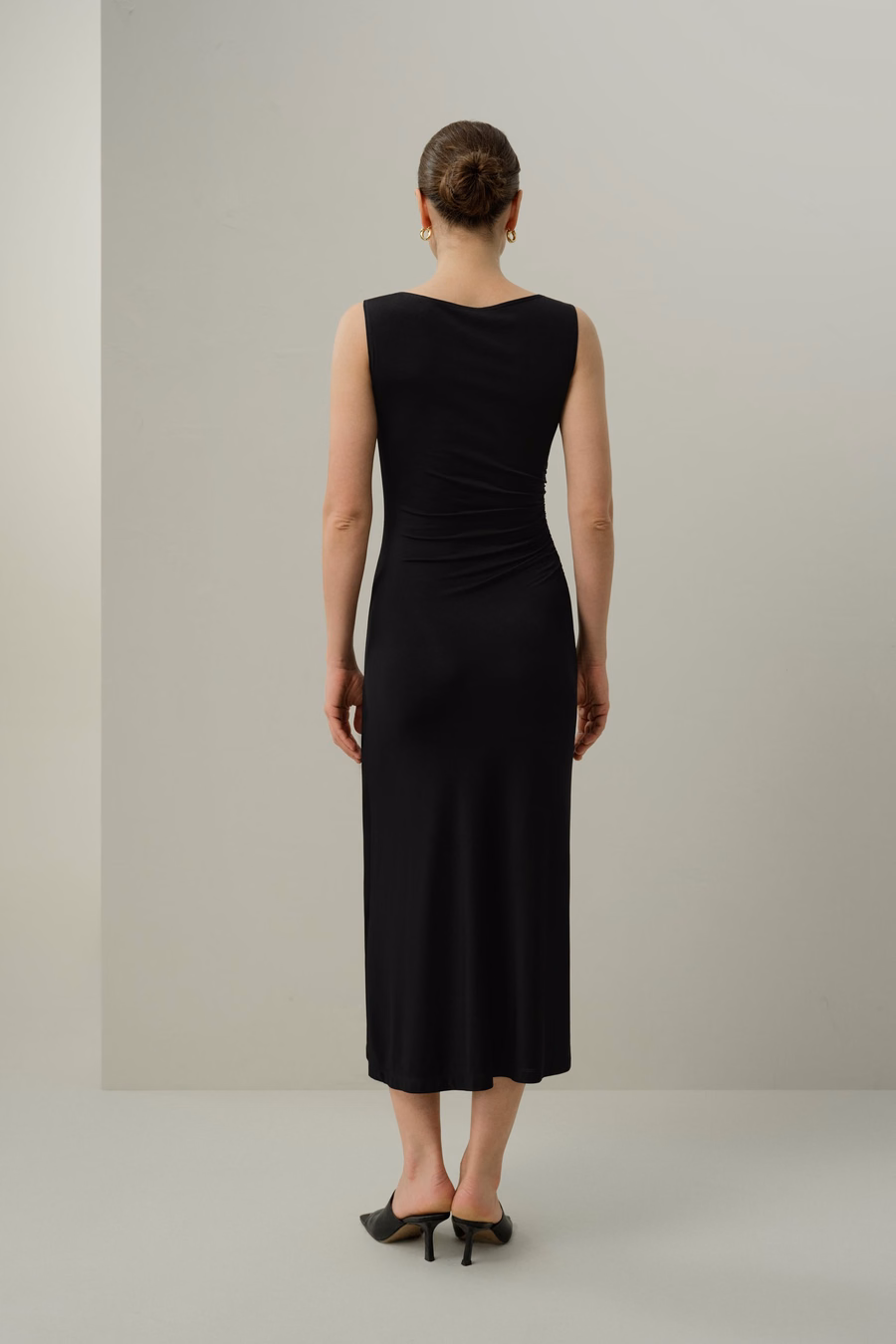 Silk Breeze Jersey Slim Fitted Asymmetric Dress