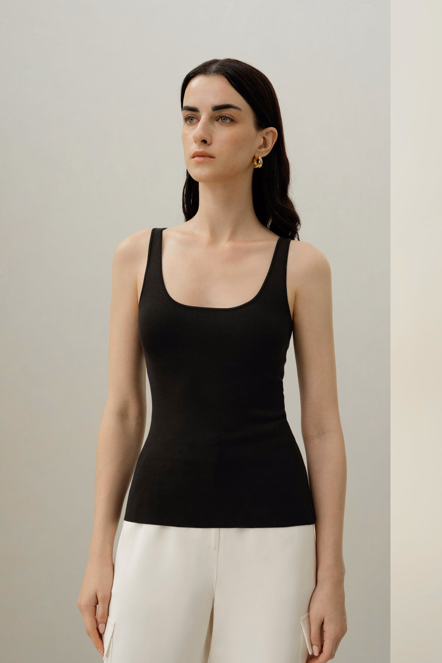 Milano Knit Silk Viscose Tank Top