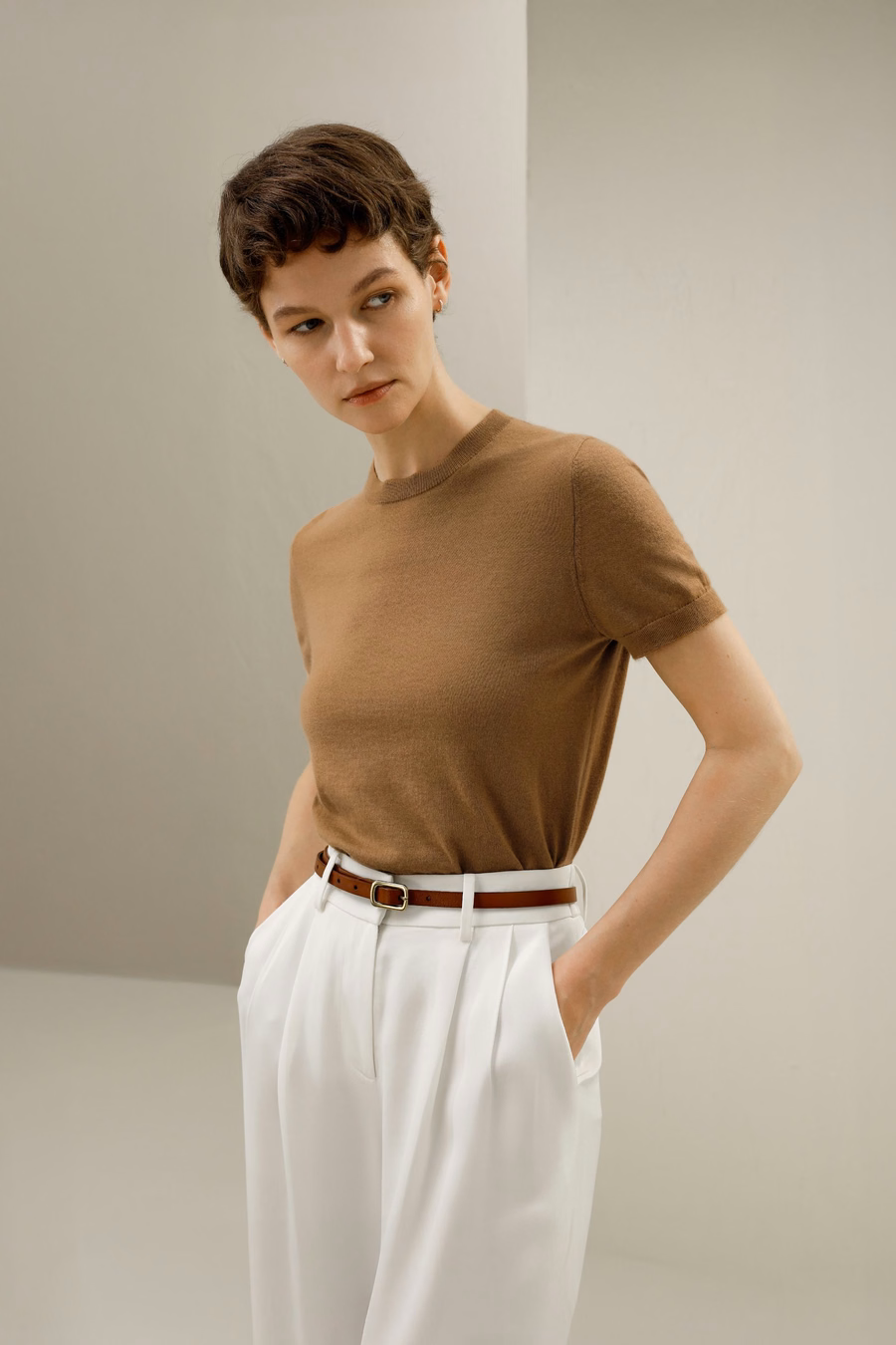 Cashmere Round Neck Sweater