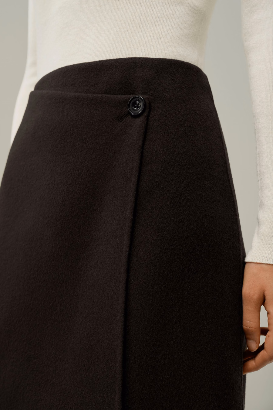 Double-Faced Wool Skirt