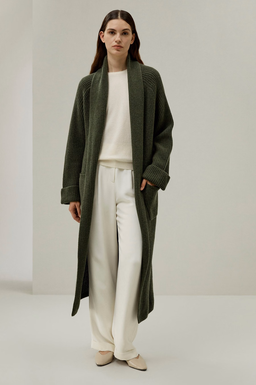LILYSILK X LYDIA MILLEN 'Evergreen' Cardigan