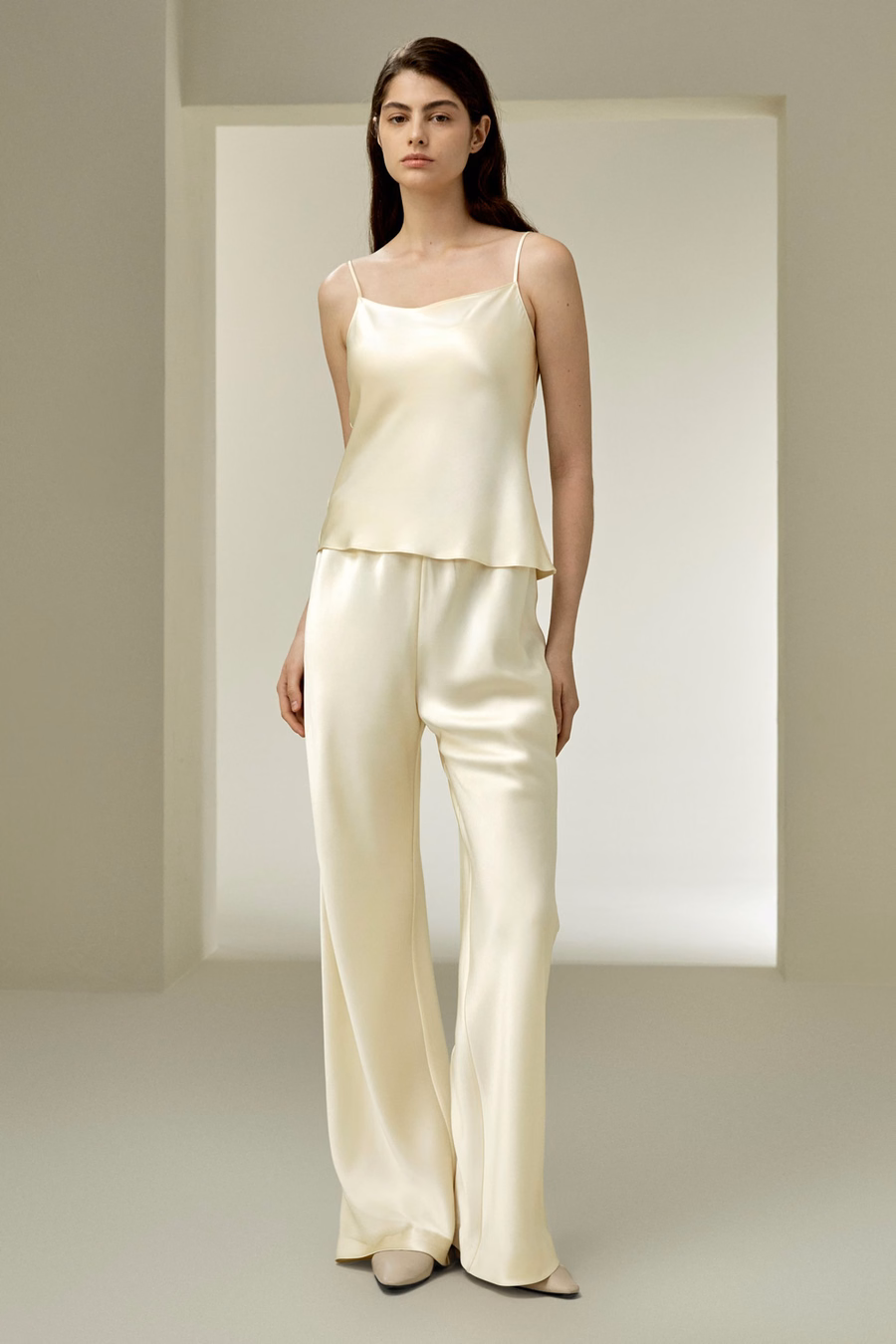 Double-Faced Silk Charmeuse Camisole