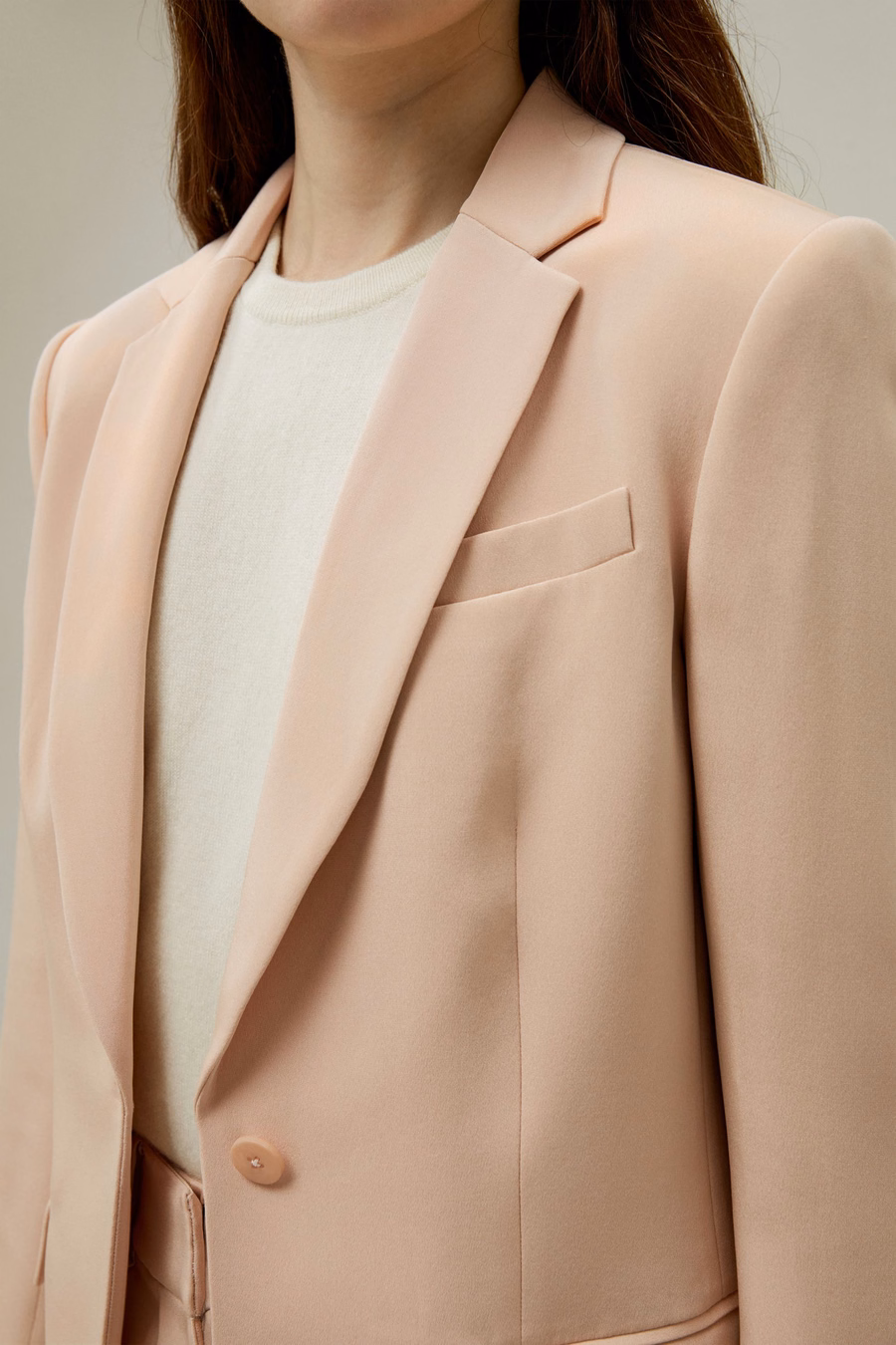 Mahogany Rose Silk Blazer