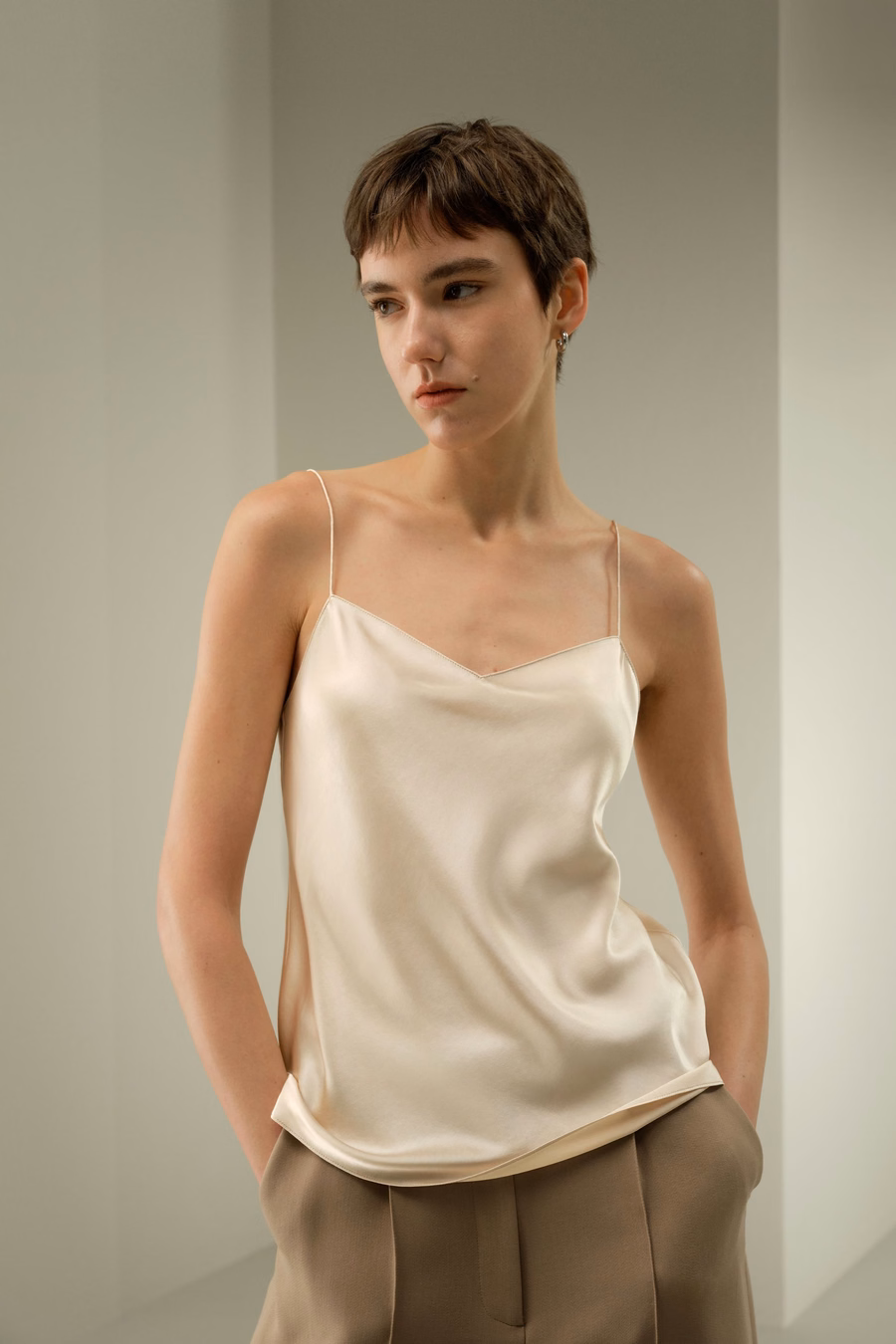 Chic Minimal Silk Cami