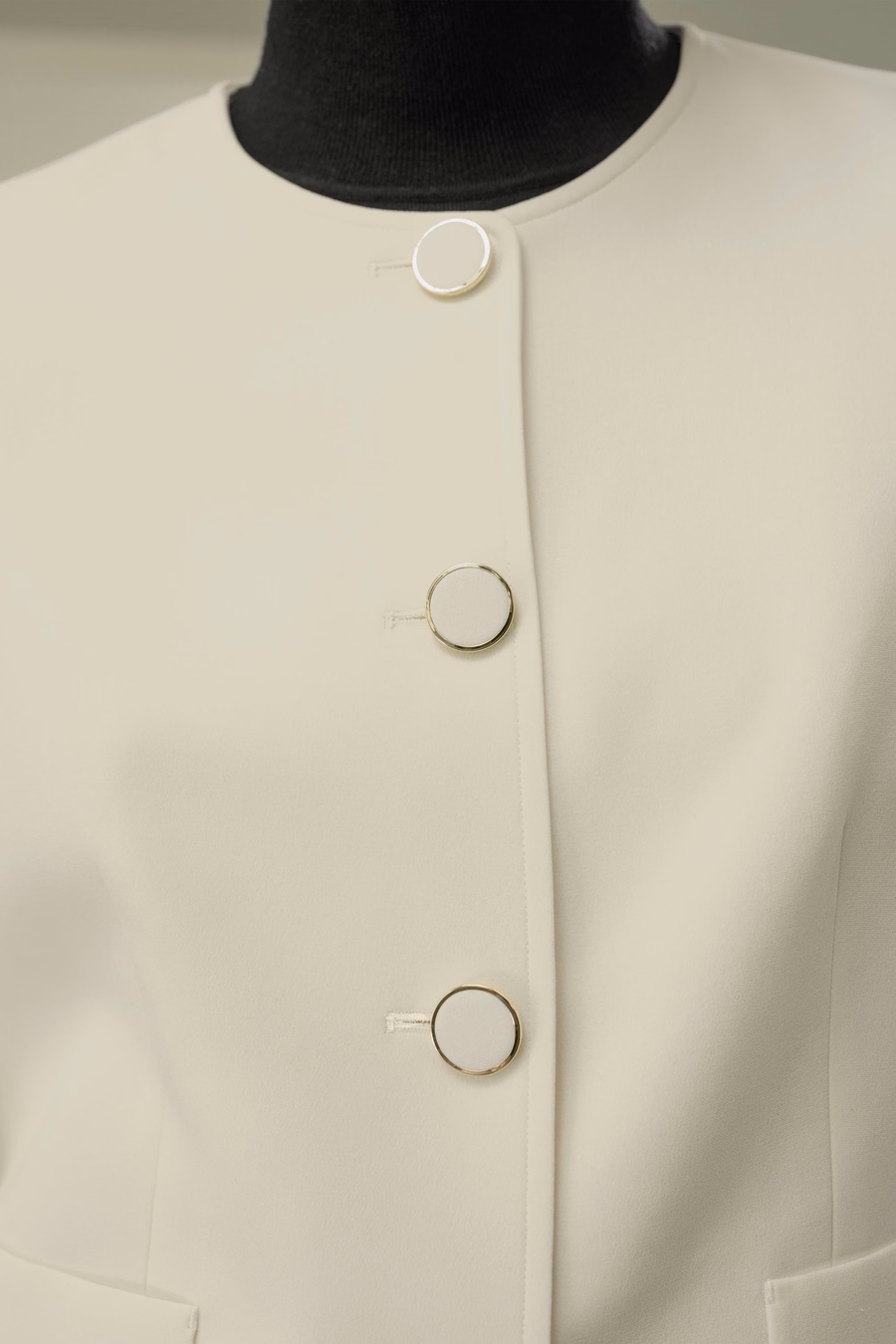 Tailored Silk Boxy Jacket