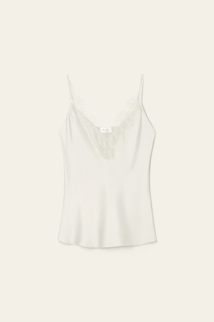 Lace-Trimmed Silk Camisole