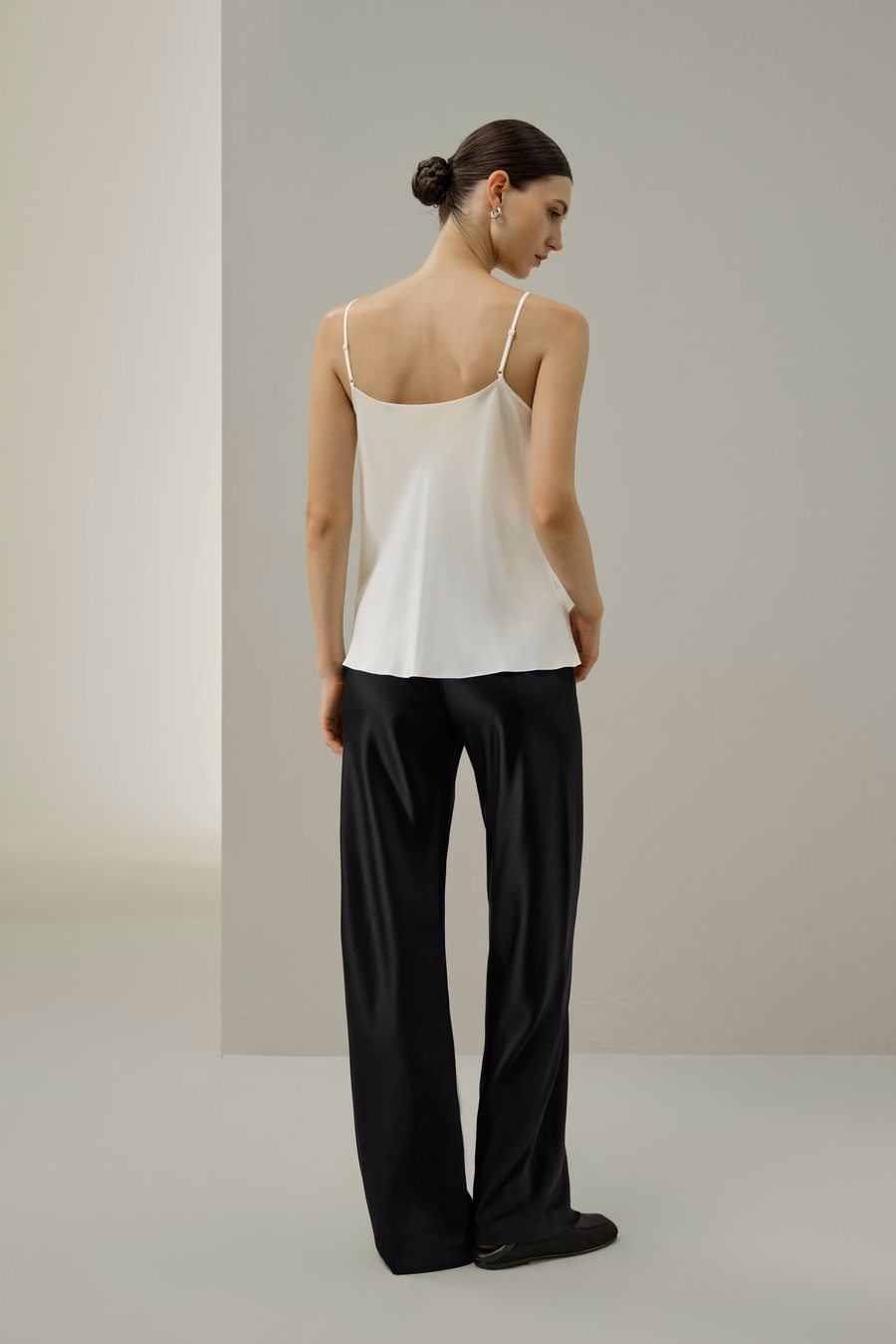 Lace-Trimmed Silk Camisole