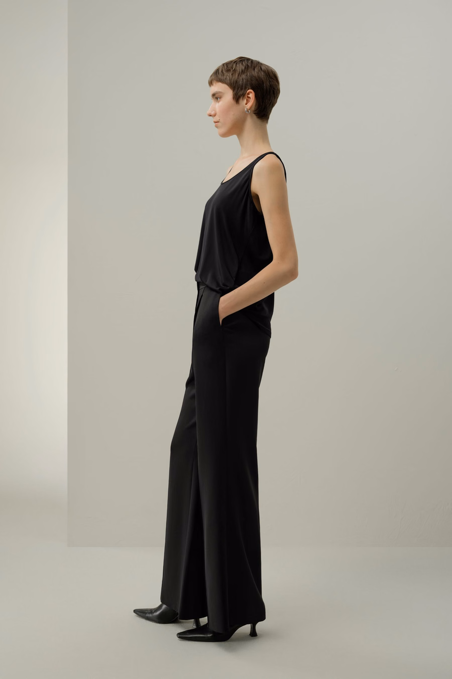 Silk Breeze Jersey Scoop Tank Top