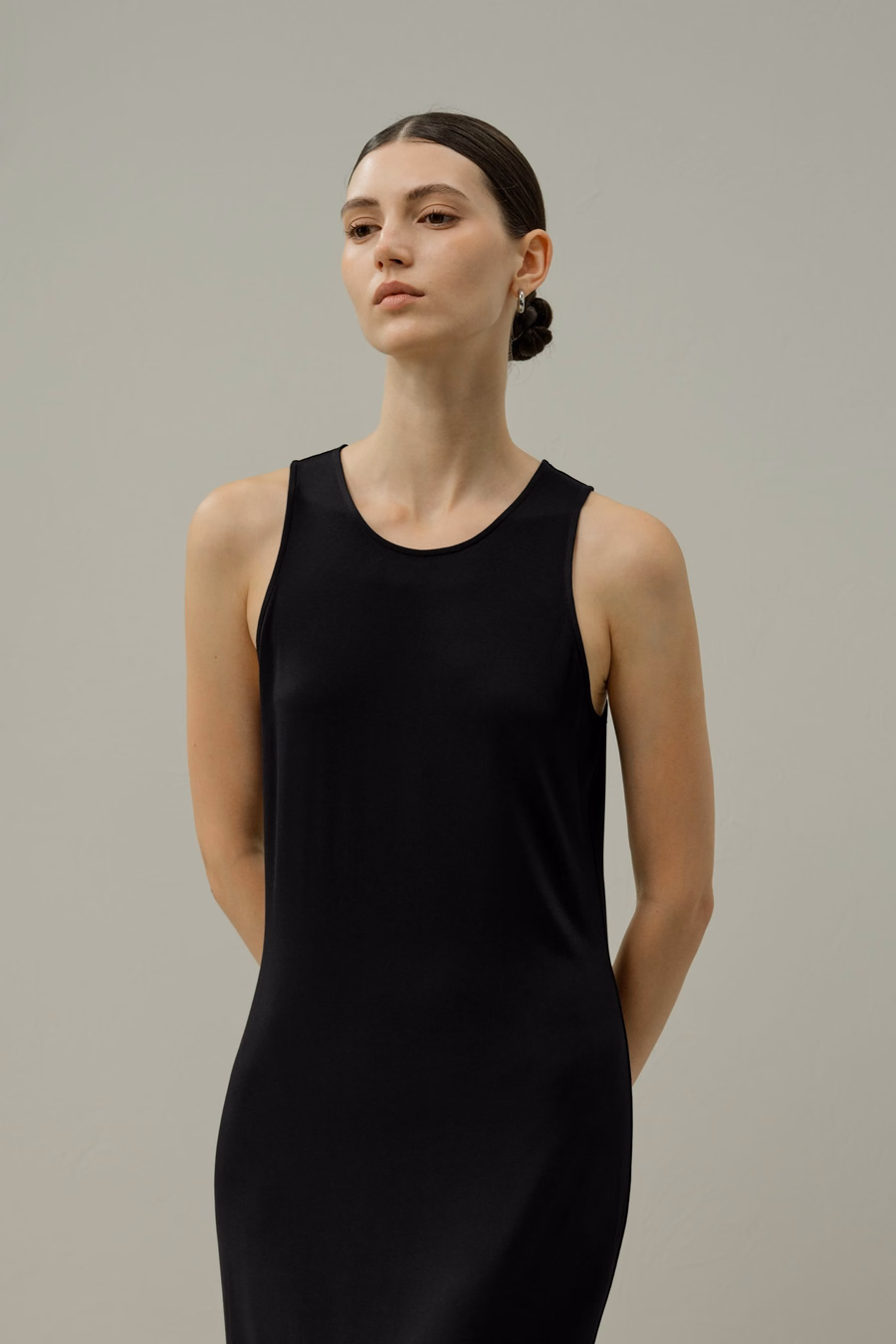 Silk Breeze Jersey Bodycon Maxi Dress