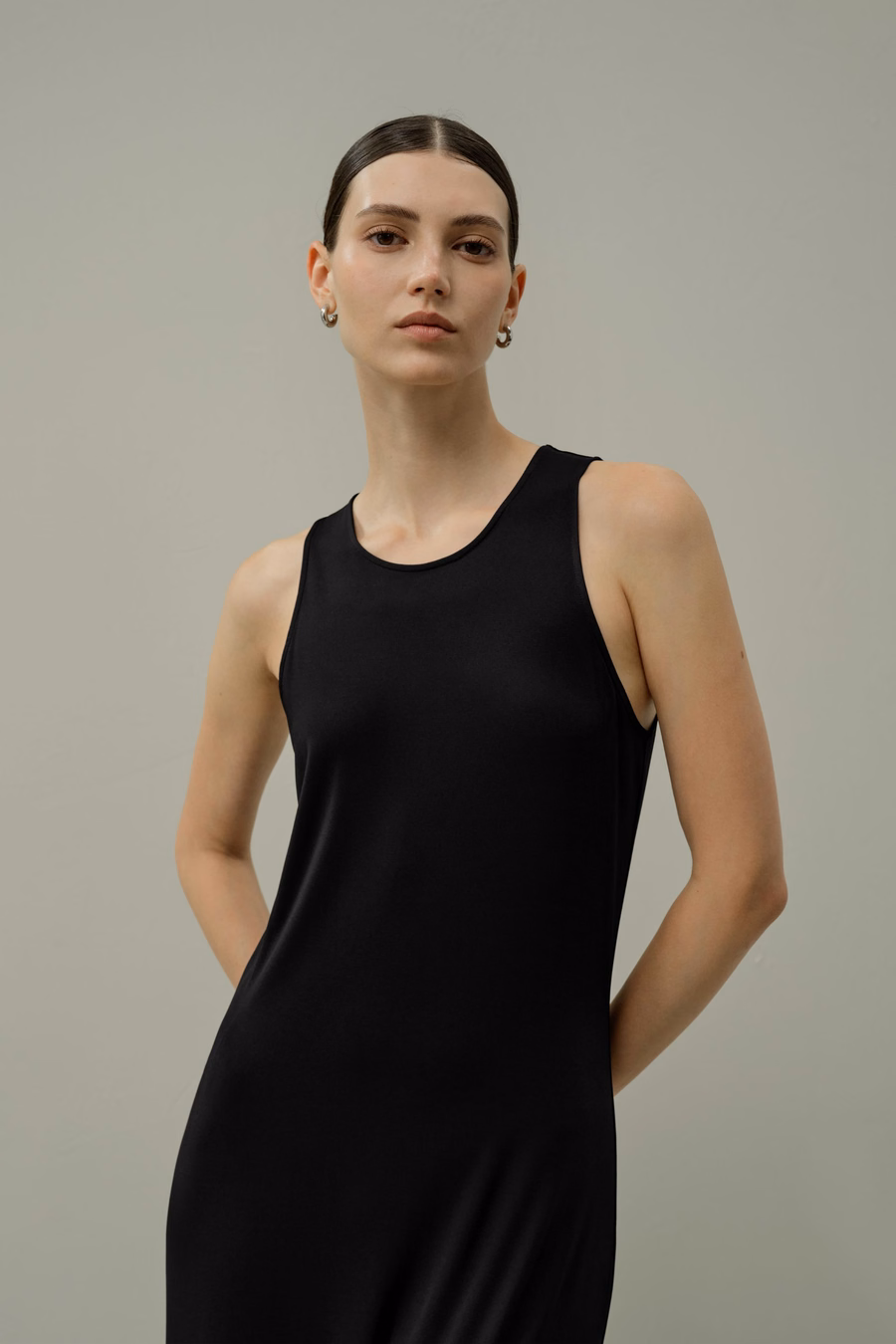 Silk Breeze Jersey Bodycon Maxi Dress