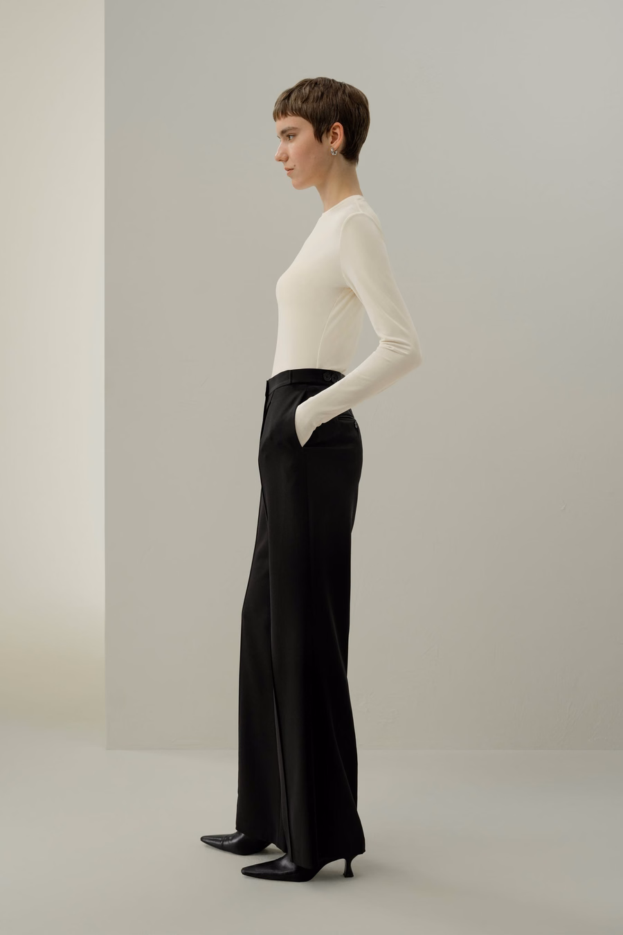 Silk Breeze Jersey Long Sleeve Slinky Top