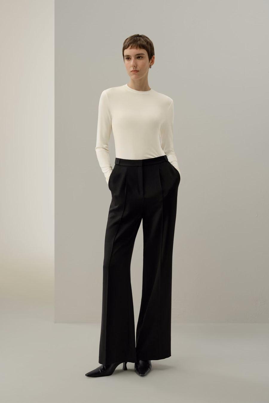 Silk Breeze Jersey Long Sleeve Slinky Top