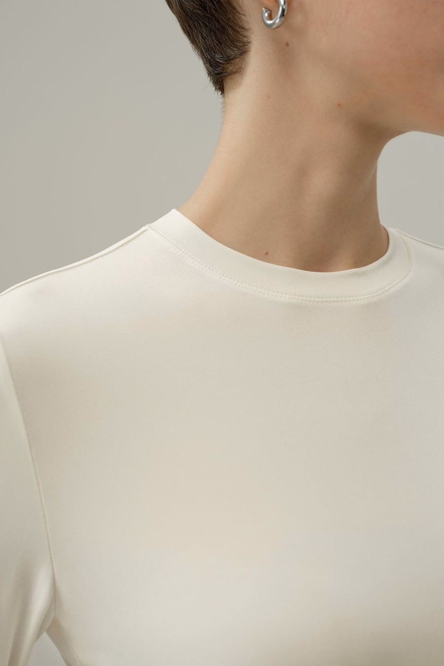 Silk Breeze Jersey Long Sleeve Slinky Top