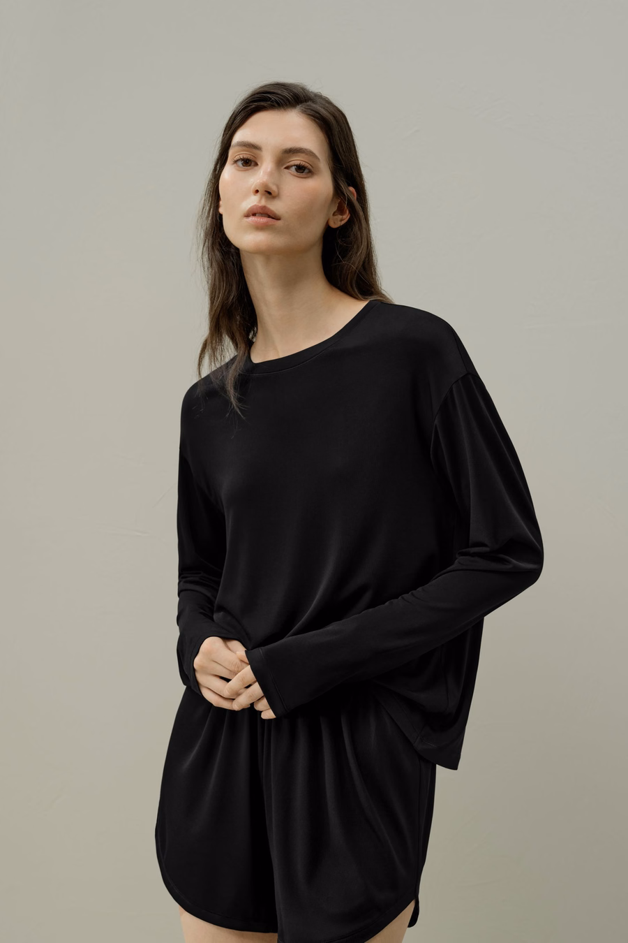Silk Breeze Jersey Relaxed Lounge Top