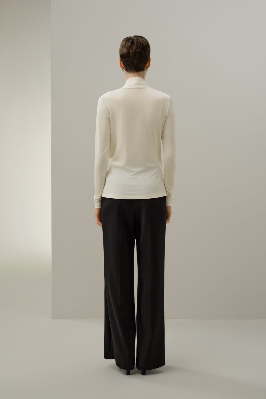 Silk Breeze Jersey Stretch Wrap Top