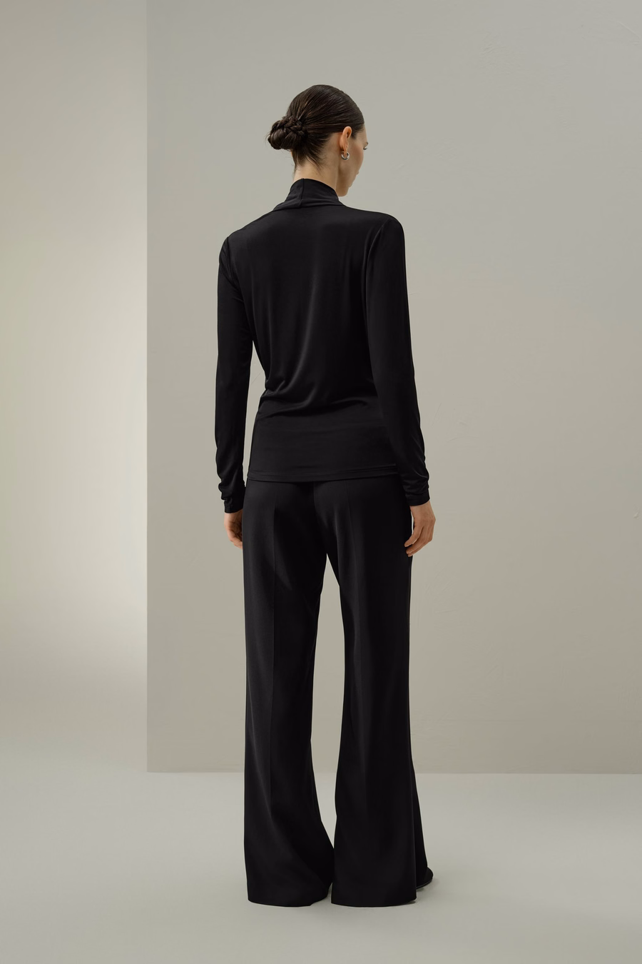 Silk Breeze Jersey Stretch Wrap Top