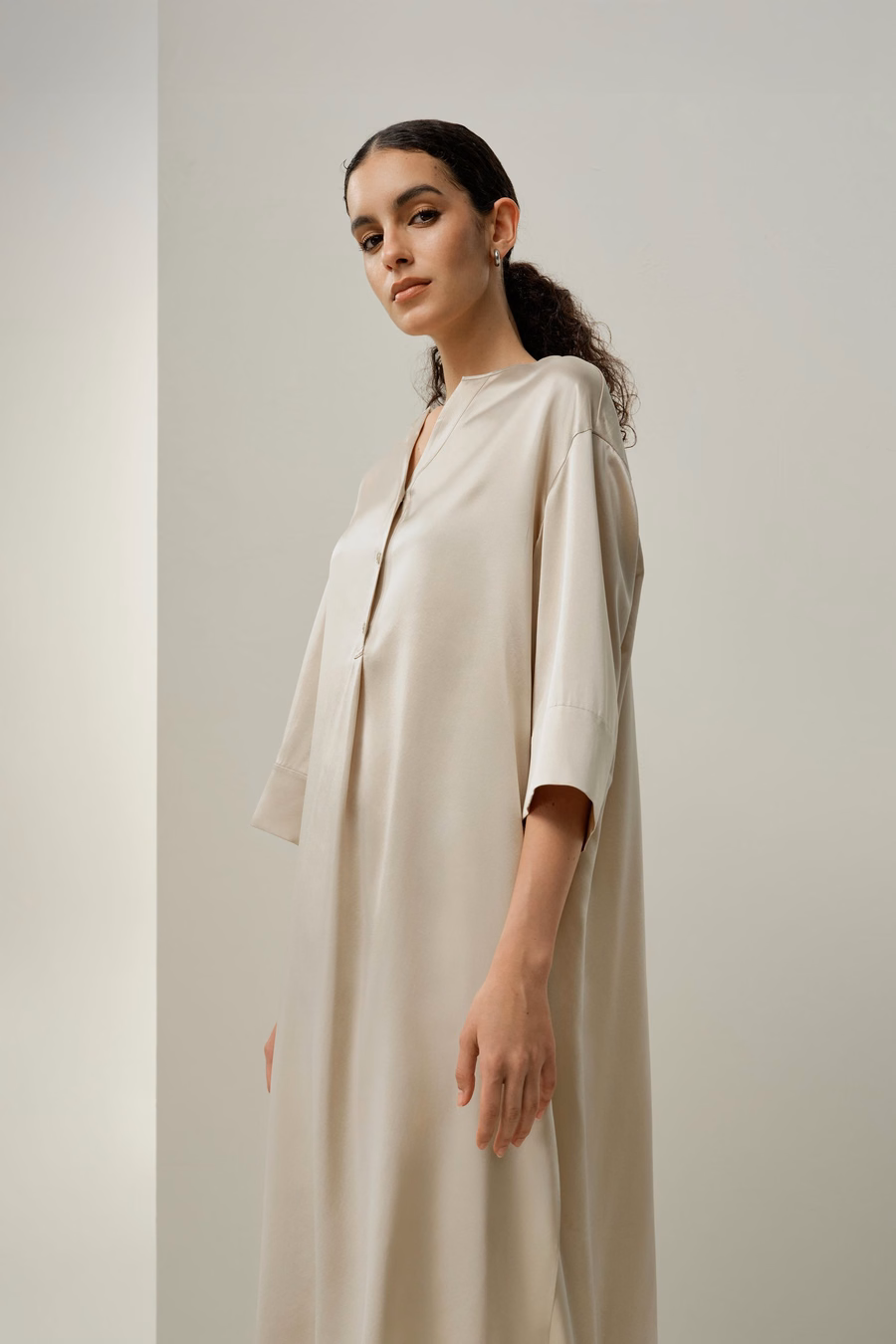 Silk Charmeuse Tunic