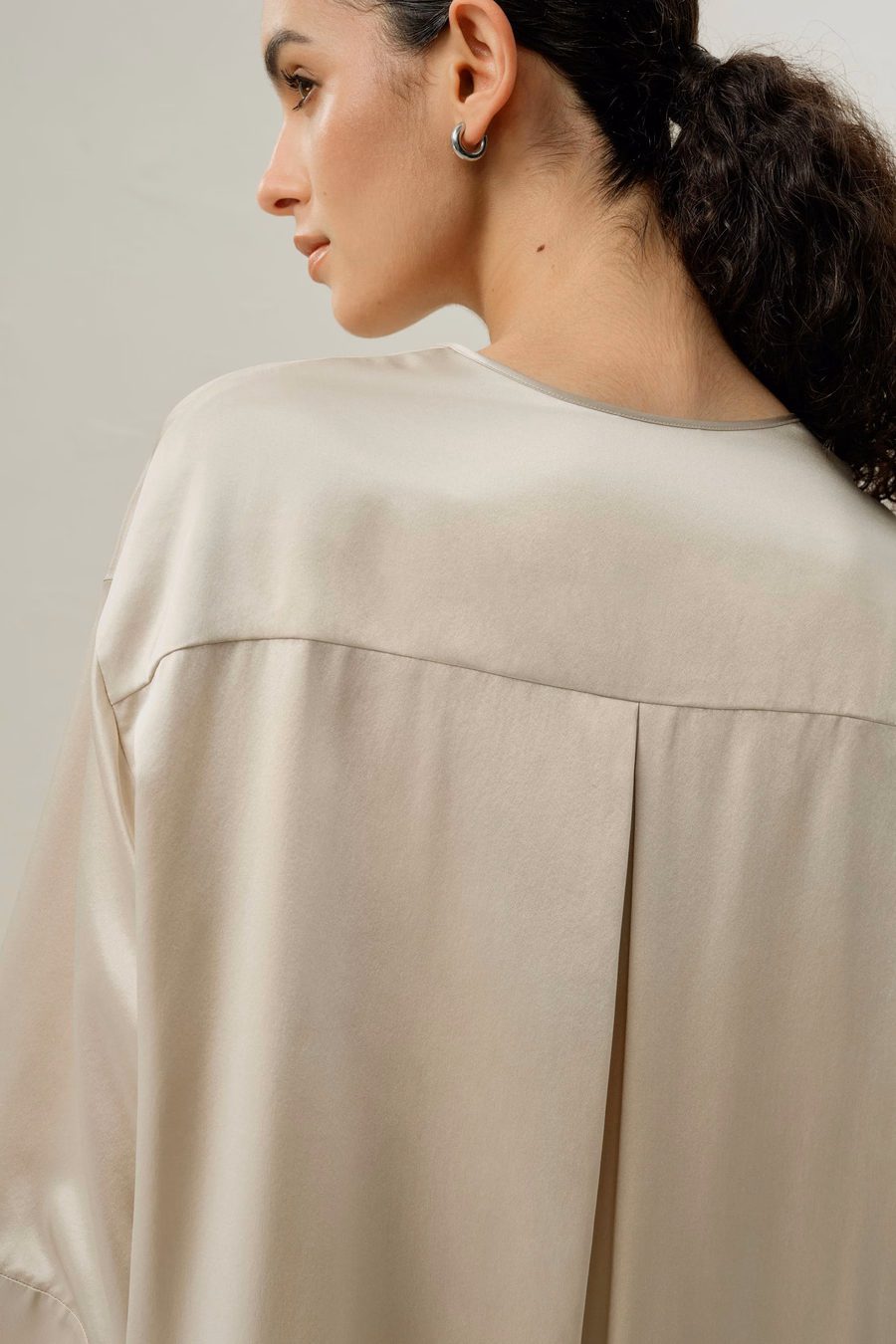 Silk Charmeuse Tunic