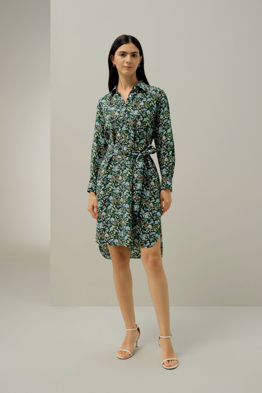 Fairytale Forest Knee-length Shirtdress - Made With Liberty Fabric