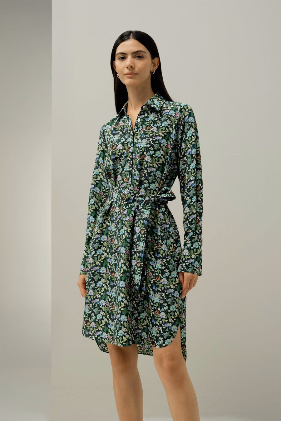 Fairytale Forest Knee-length Shirtdress - Made With Liberty Fabric