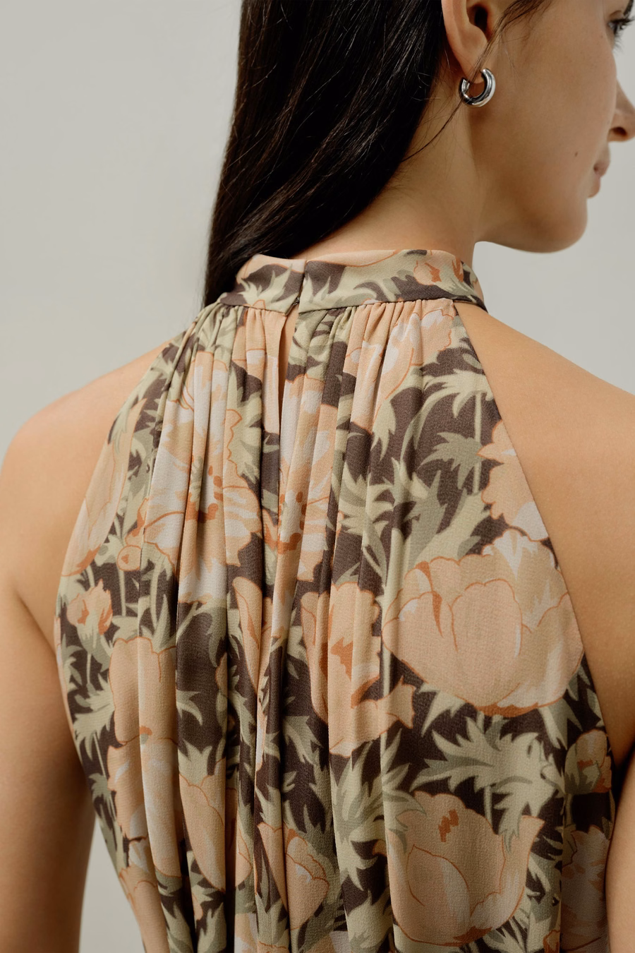 Poppy Parade Silk Chiffon Dress - Made With Liberty Fabric