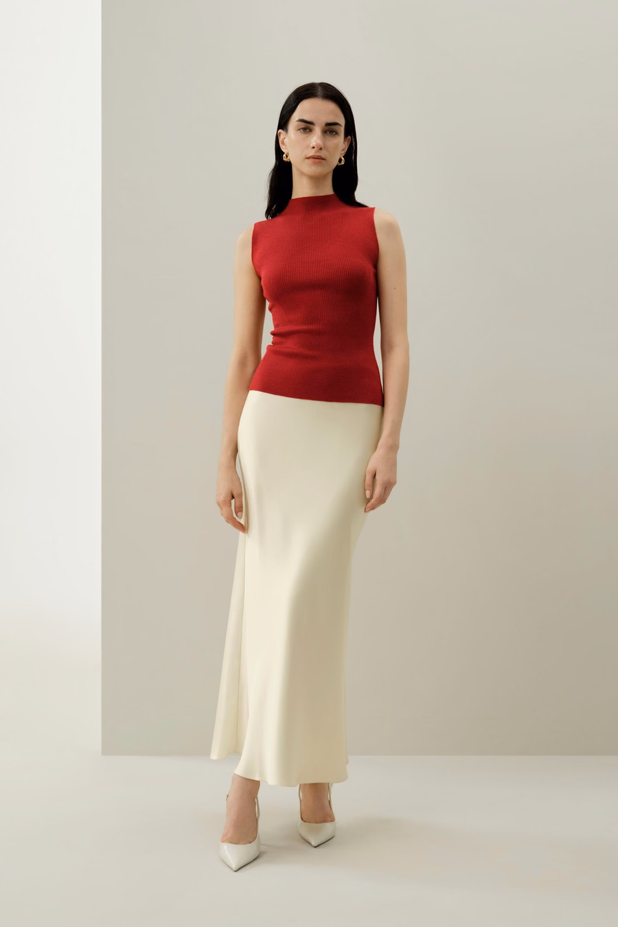 Seamless Knit Washable-Wool Vest