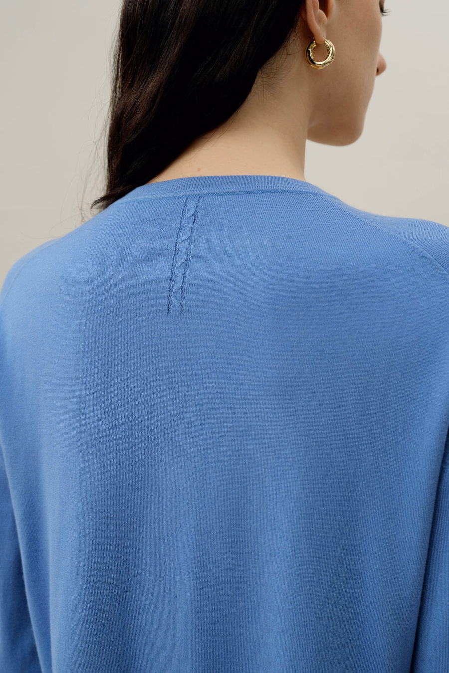 Round-neck Silk Cashmere Cardigan