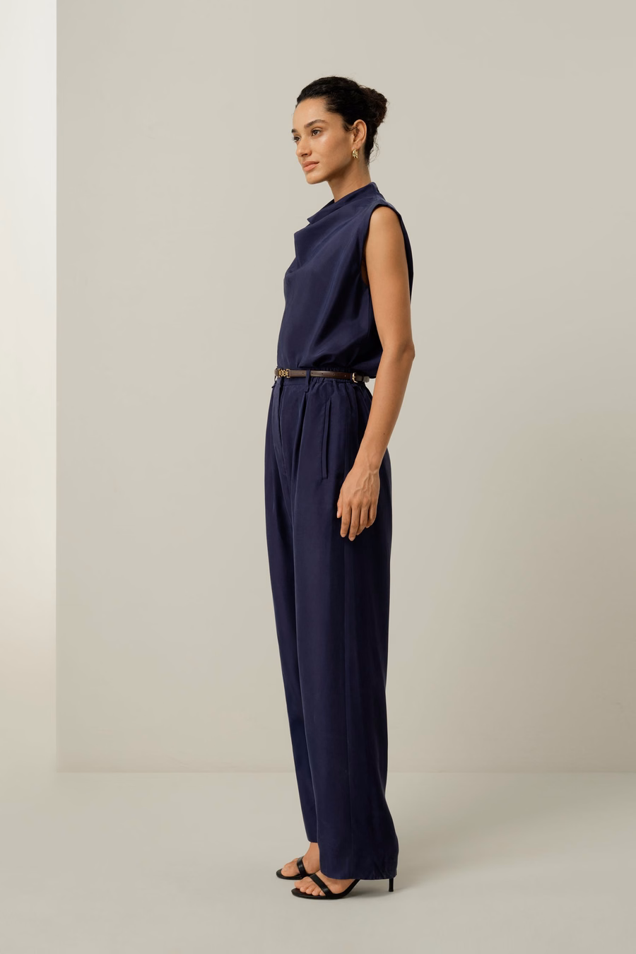 Silk Habotai sleeveless top