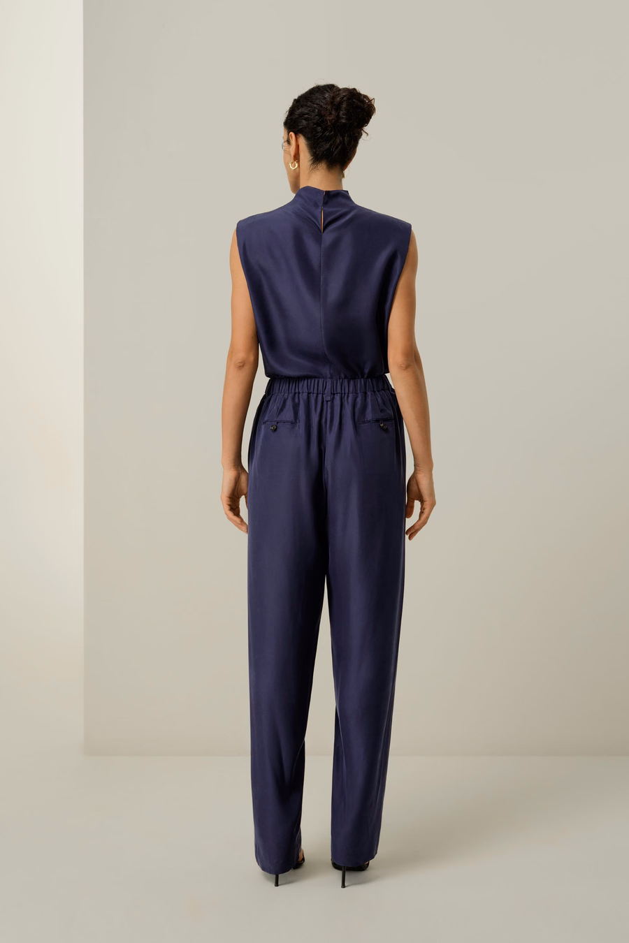Silk Habotai sleeveless top