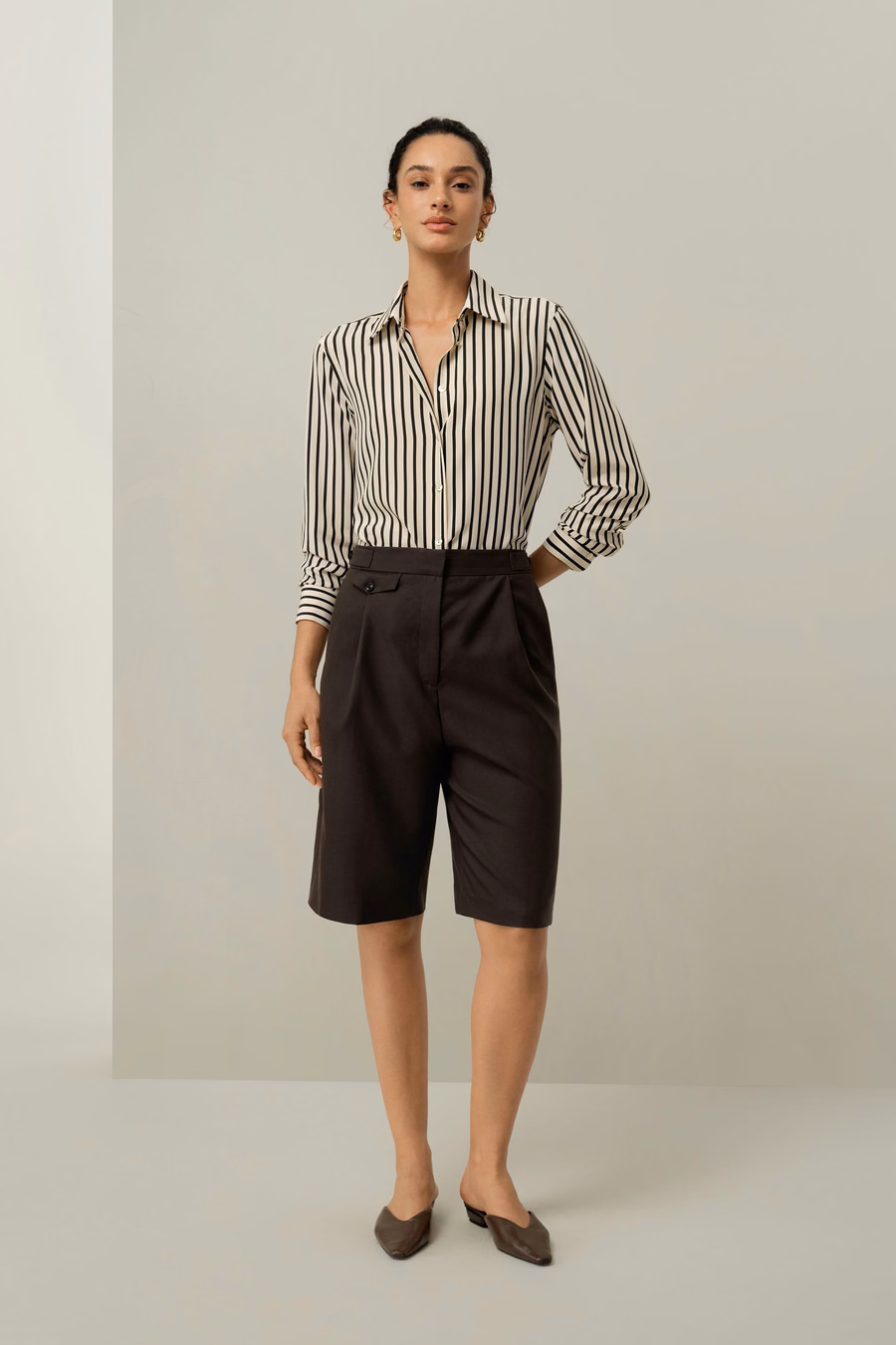Striped Silk Shirt