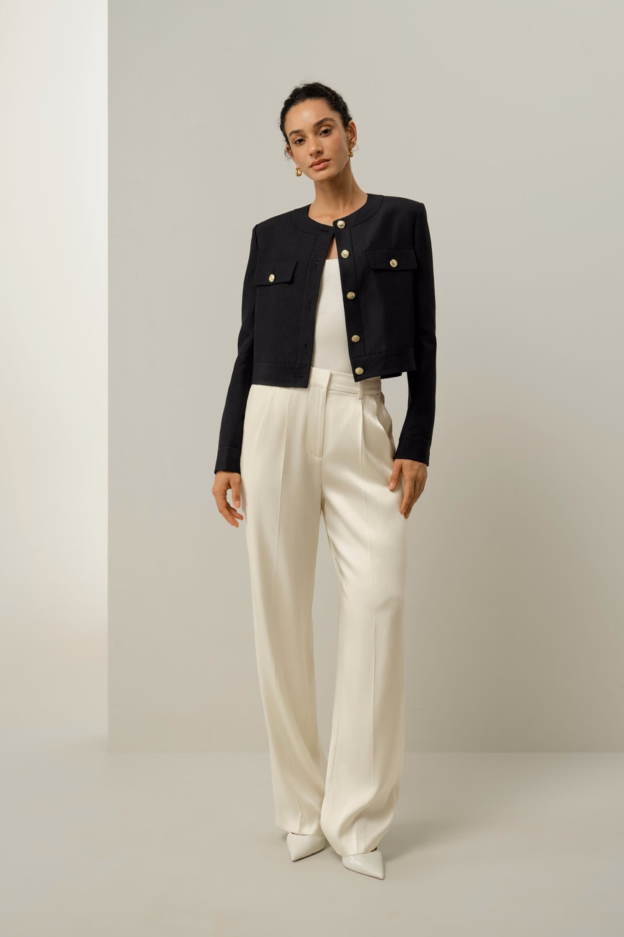 Mara Jacket in Silk Linen