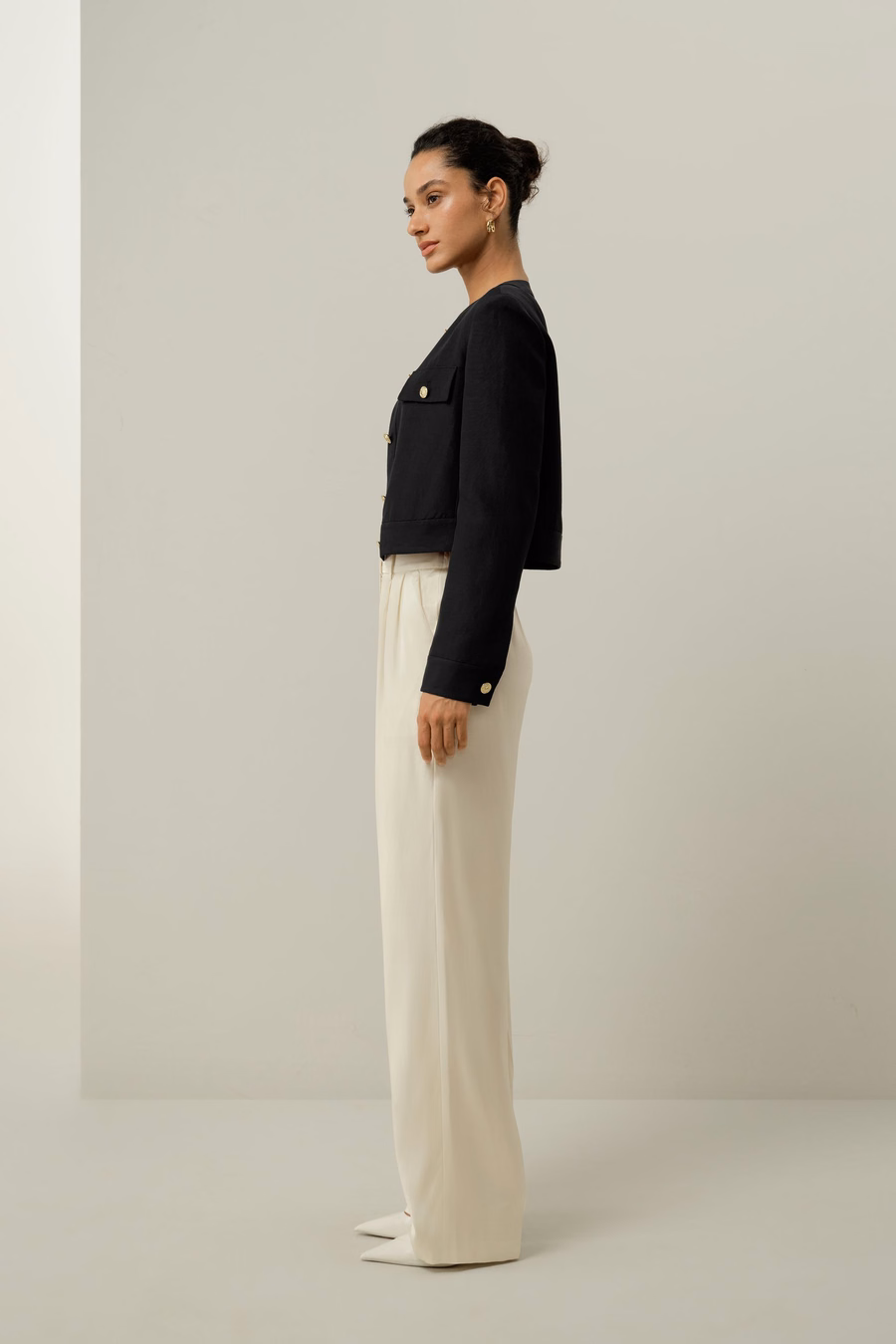 Mara Jacket in Silk Linen