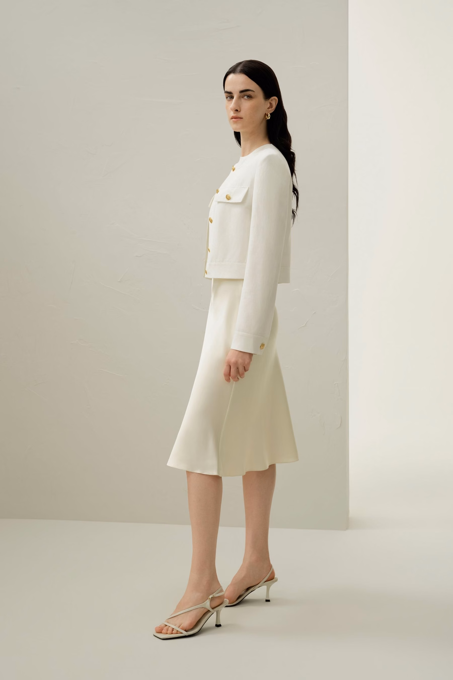 Mara Jacket in Silk Linen