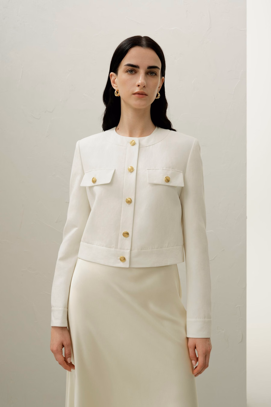 Mara Jacket in Silk Linen