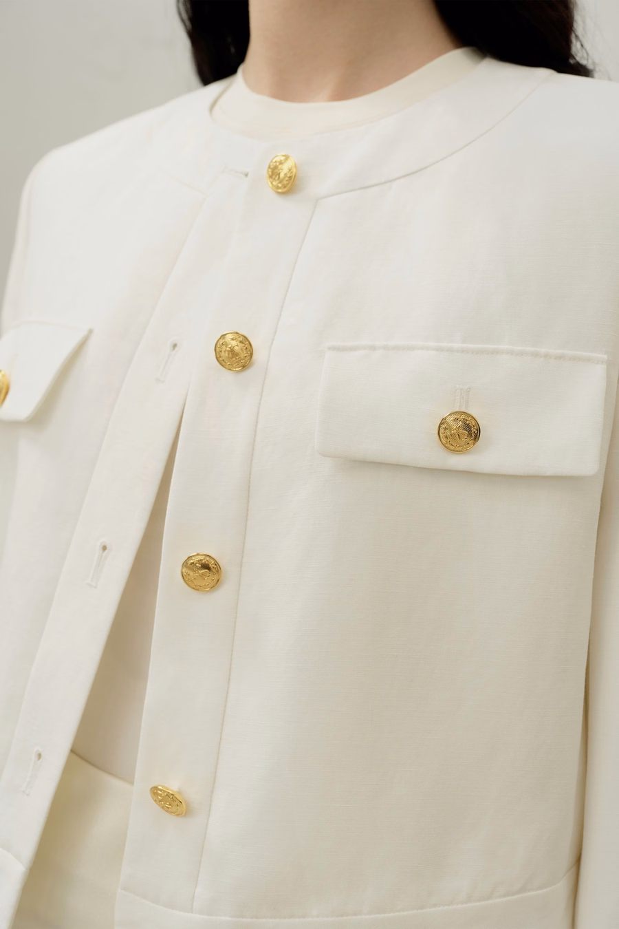 Mara Jacket in Silk Linen