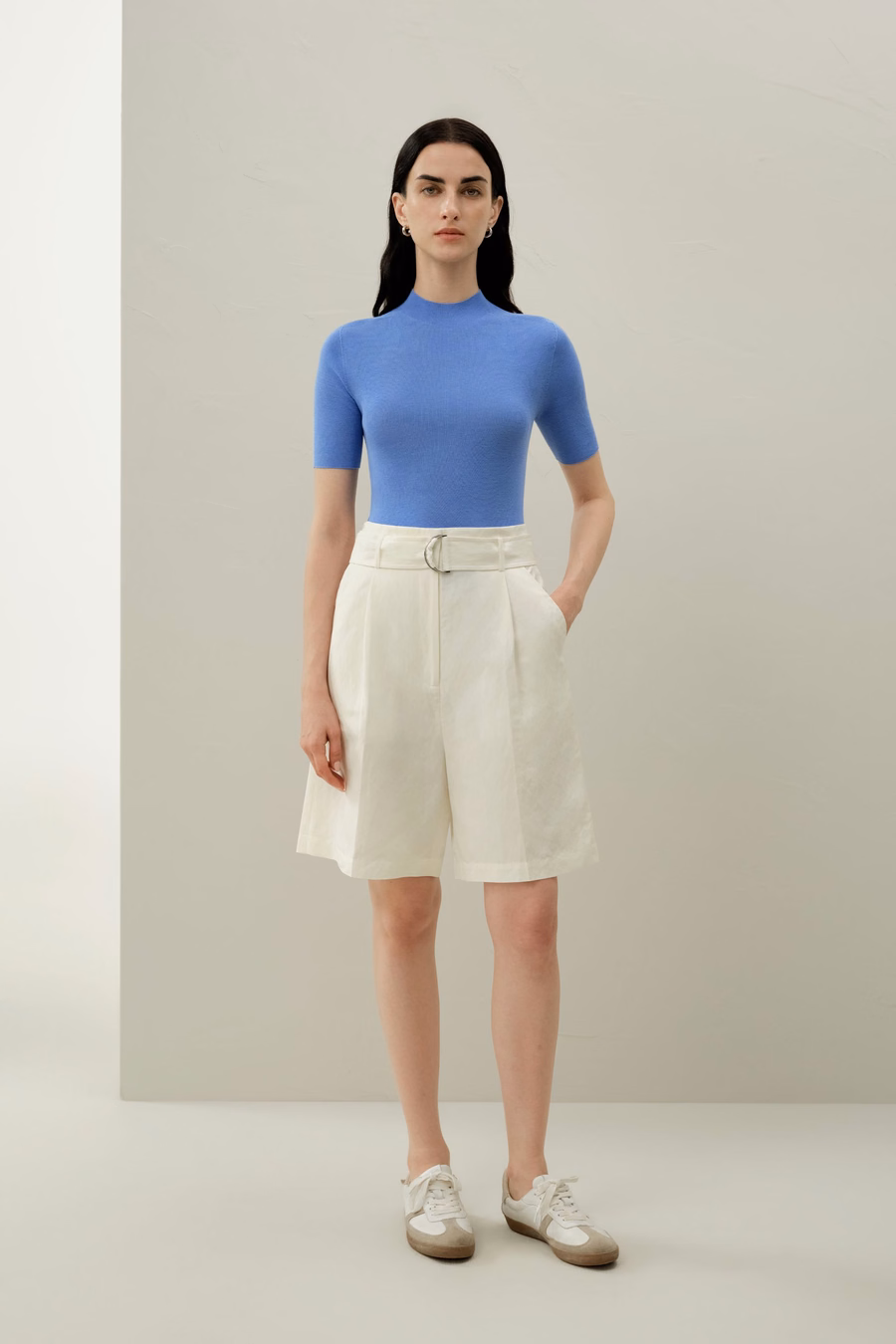 Seamless Silk-Cotton Slim-Fit Knit Top