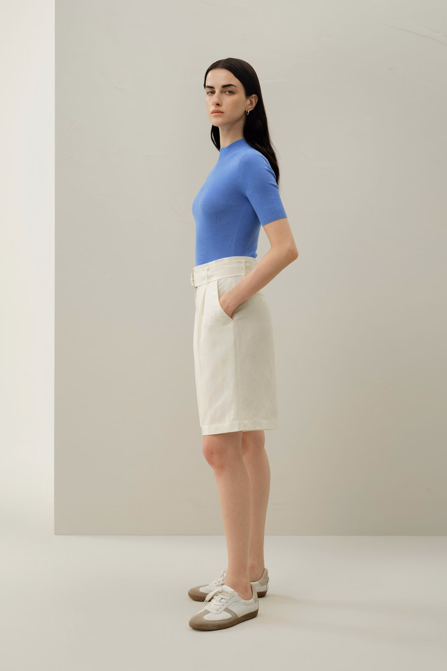 Seamless Silk-Cotton Slim-Fit Knit Top