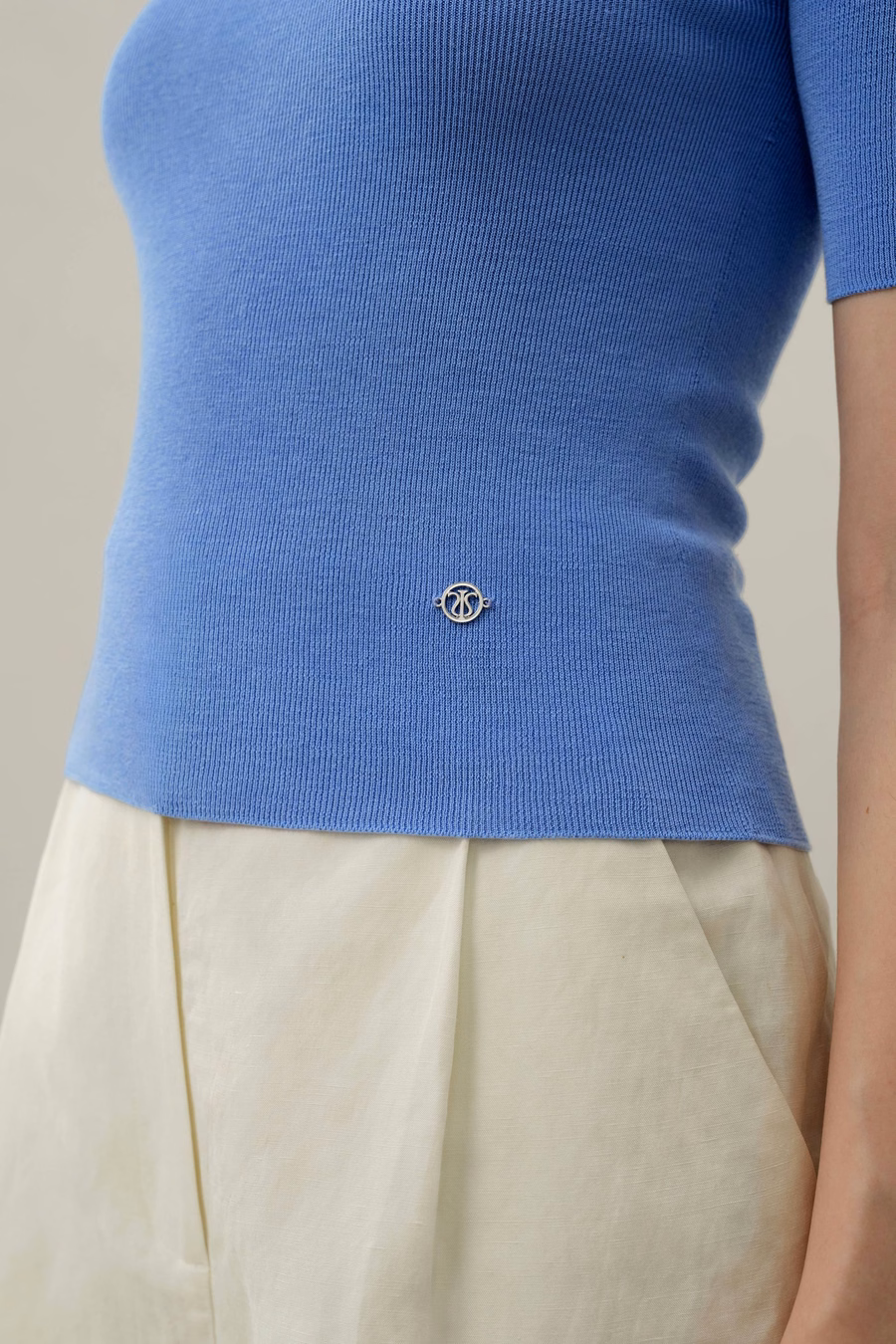 Seamless Silk-Cotton Slim-Fit Knit Top