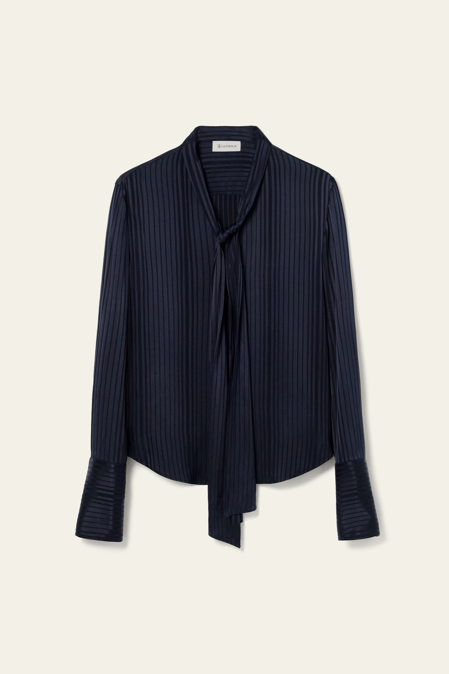Silk Blouse with a detachable ribbon