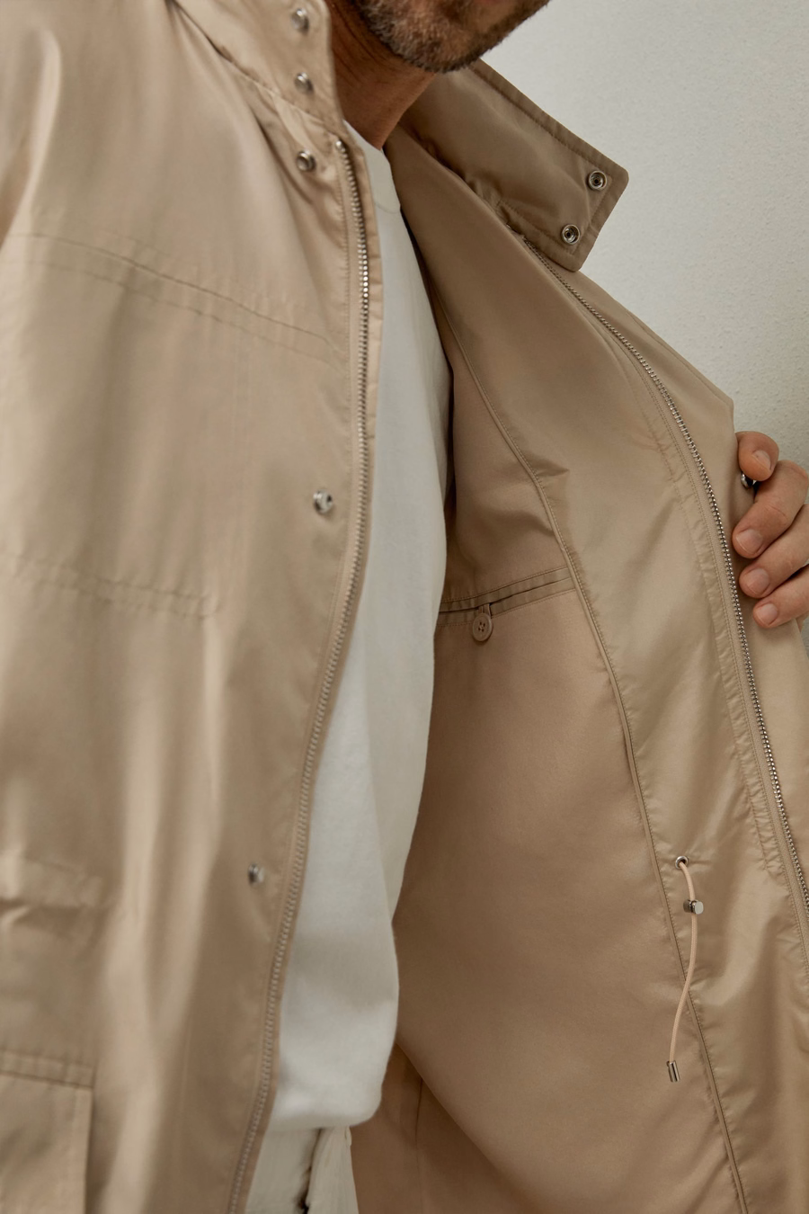 Water-Resistant Modern Utility Men Jacket