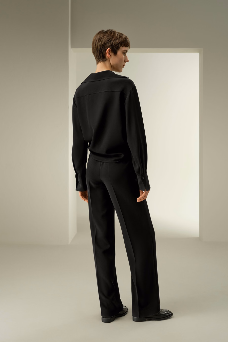 Luxury Stretch Silk Popover Blouse