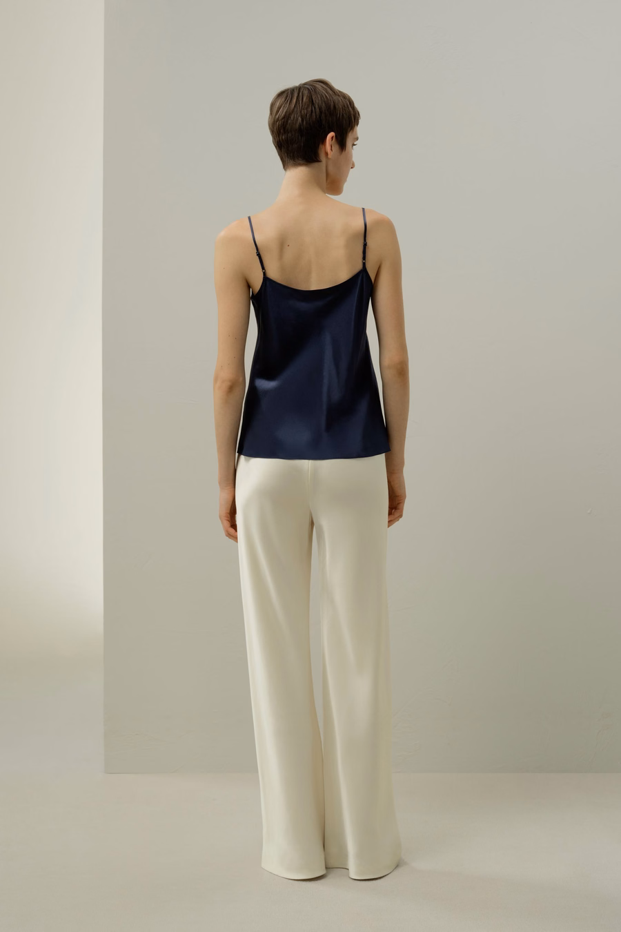 Lace-Trimmed Silk Camisole