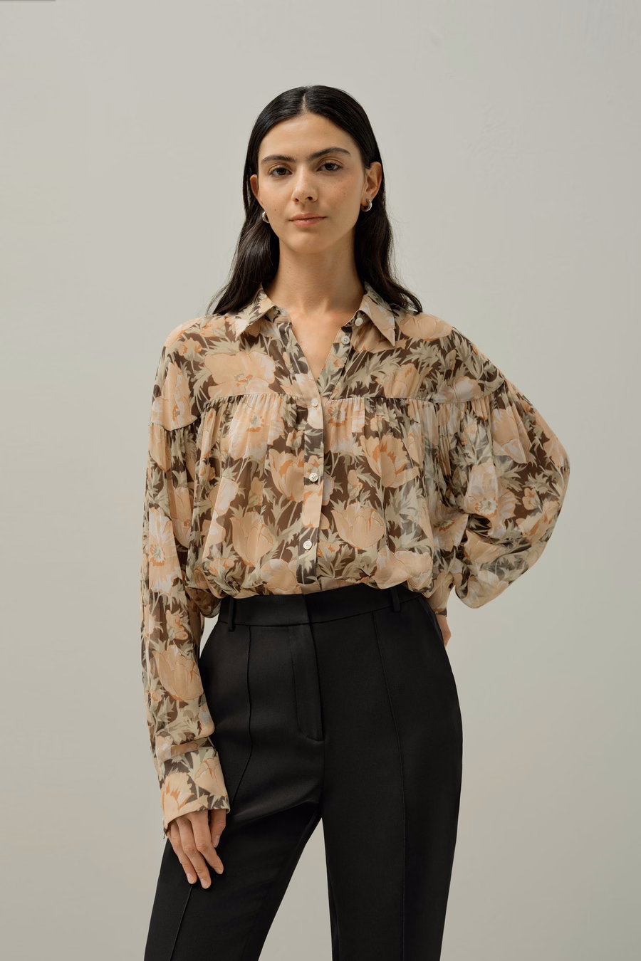Poppy Parade Silk Blouse - Made With Liberty Fabric