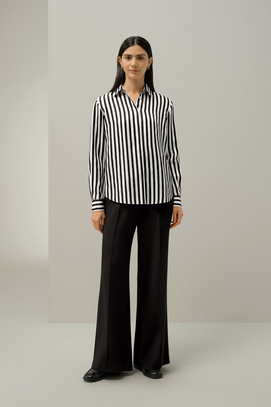 LILYSILK X LYDIA TOMLINSON Audrey Striped Shirt