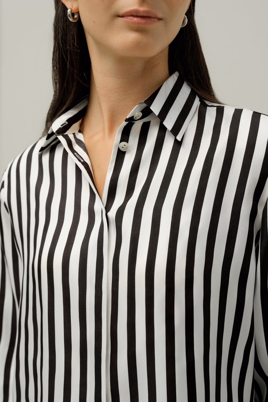 LILYSILK X LYDIA TOMLINSON Audrey Striped Shirt